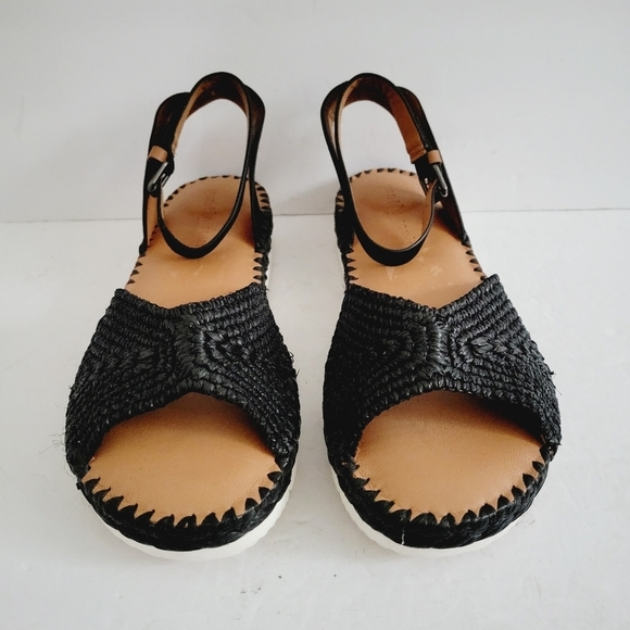 NEW Gentle Souls By Kenneth Cole Lucille Black Leather Sandal Size 11 - Picture 3 of 8